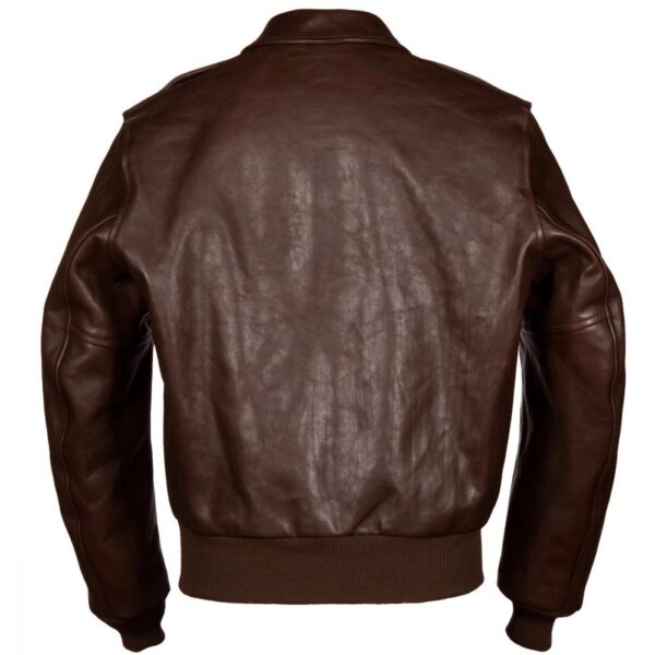 Aero Brown Greaser Leather Jacket