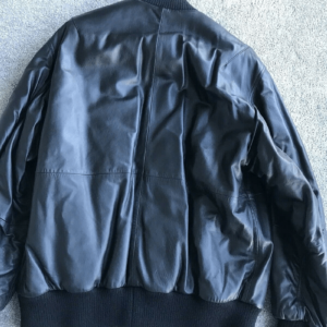 Mens Versus Versace Bomber Leather Jacket