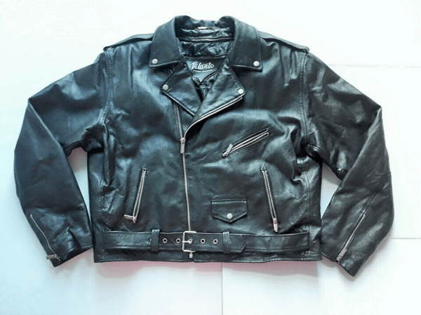 Vilantos Black Leather Jacket