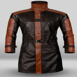 Watchs Dog Leather Trench Coat