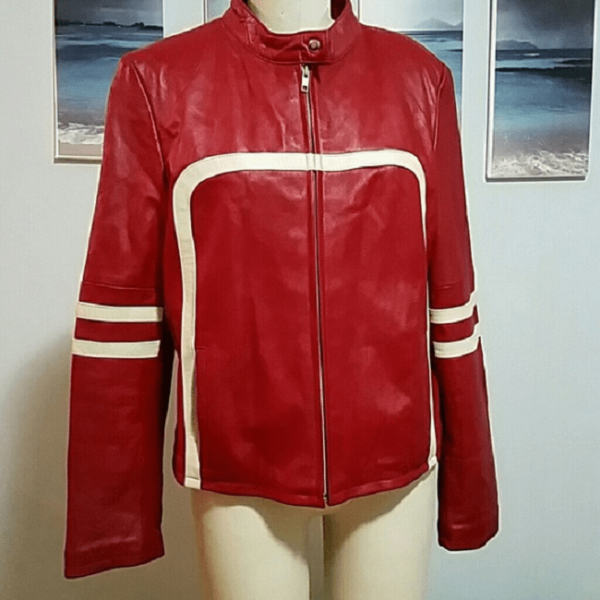Wilson Red Leather Jacket