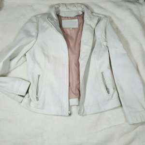 Wilson White Leather Jacket