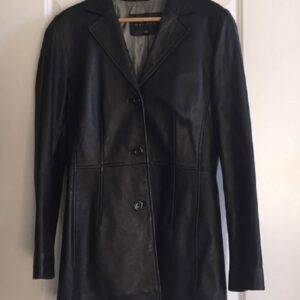 Womens Gallery Black Leather Jacket