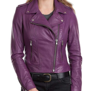 Purple Leather Jacket