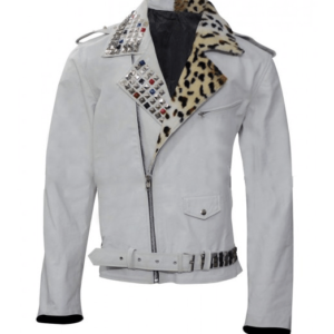 Wrestler Brian Kendrick White Leather Jacket