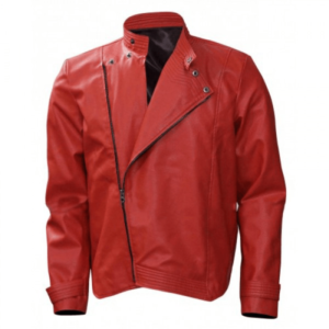 Wrestler Shinsuke Nakamura Red Leather Jacket