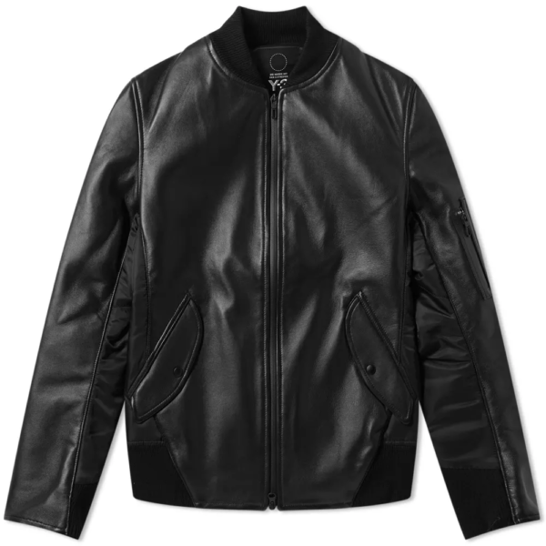 Men's Y3 Leather Jacket (Front)