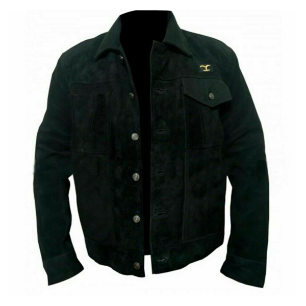Yellowstone Dutton Cowboy Suede Leather Jacket