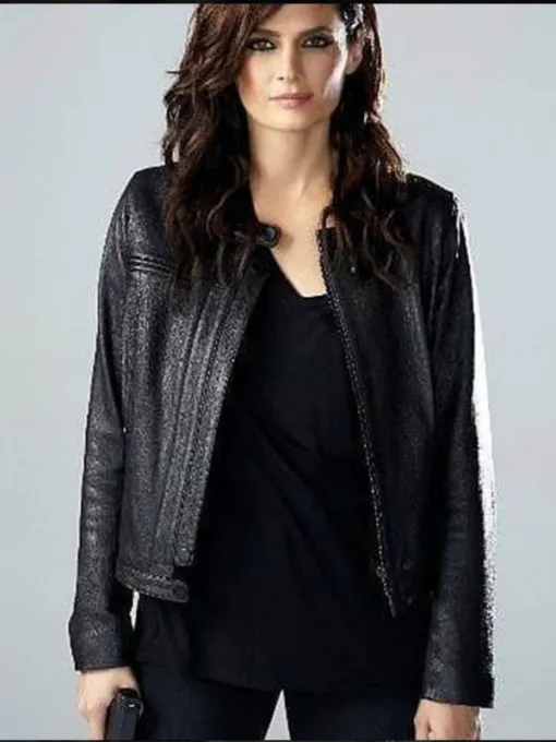 Womens Emily Byrne Stana Katicabsentia Leather Jacket