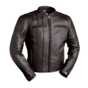 Mens Classic First Scooter Black Leather Jacket