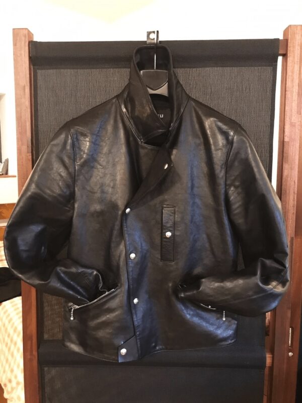 Yang Li 48 Black Leather Jacket