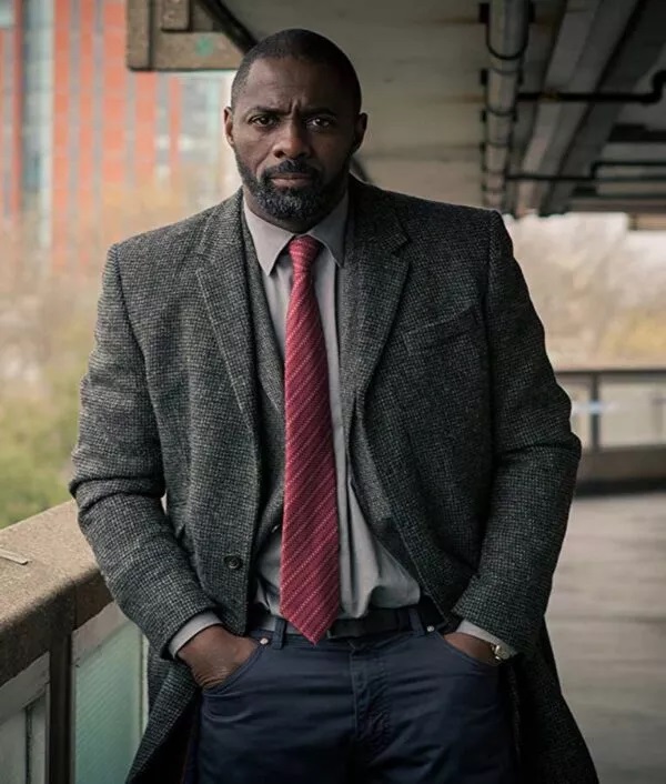 Idris Elba Luther Tv Series Dci John Luther Grey Trench Coat