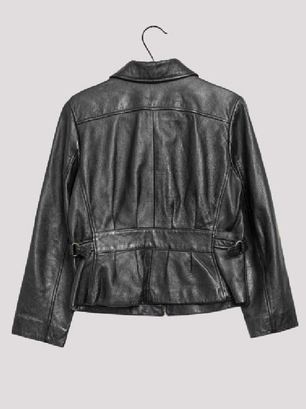 Ann Taylor Pre Owned Black Leather Jacket