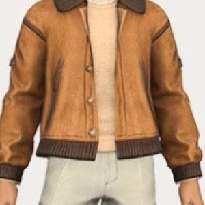 Final Fantasy XIV Brown Varsity Jacket