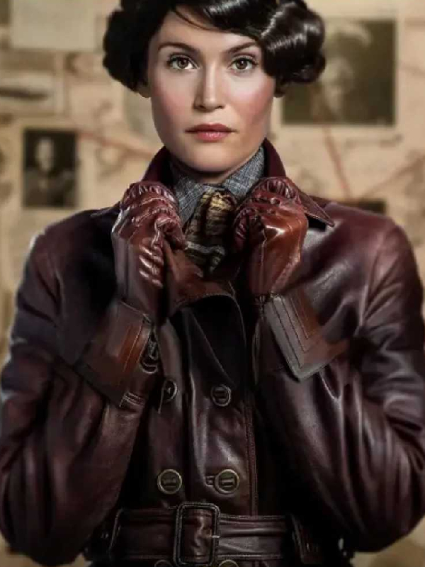 Kingsman 3 Polly Brown Real Leather Jacket