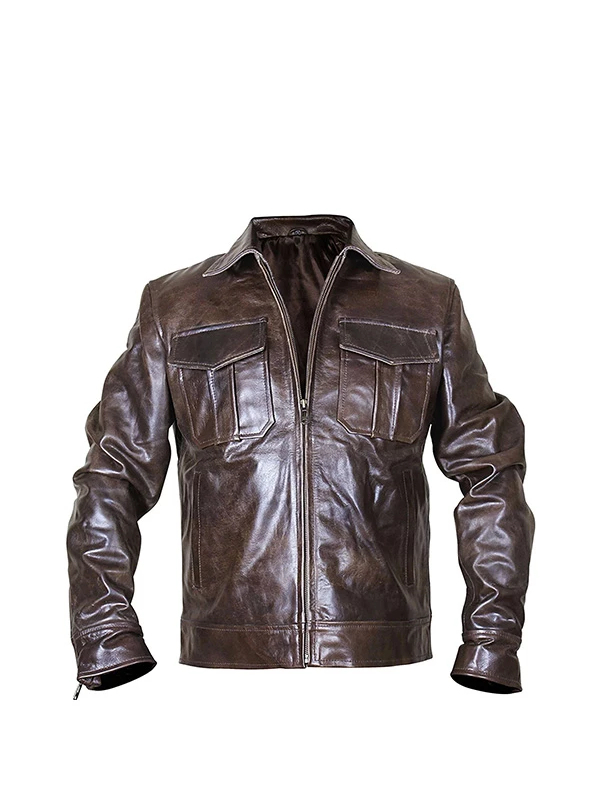 Men’s Copper Rub Off Classic Vintage Brown Jacket