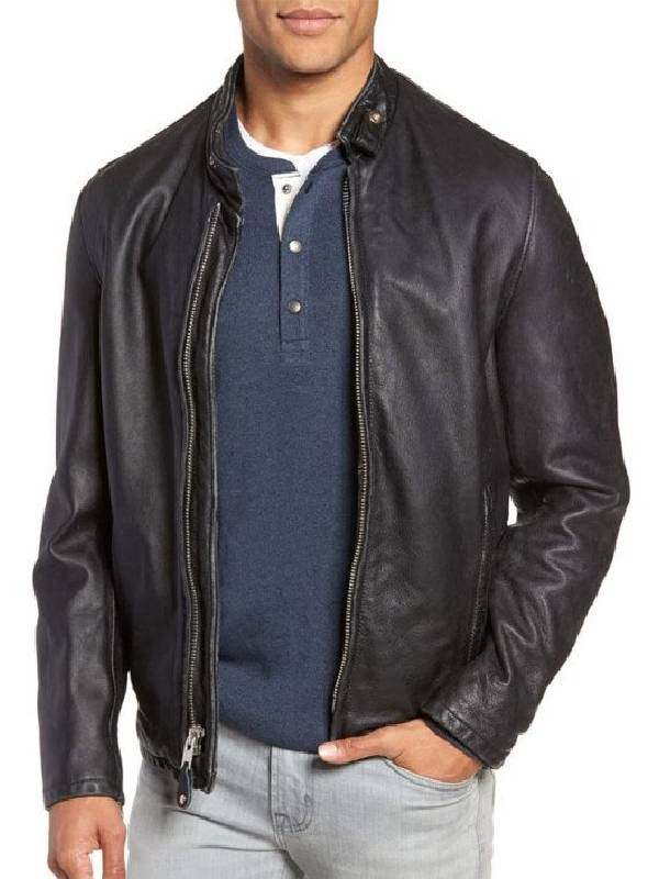 Men's Cowhide Leather Vintage Jacket
