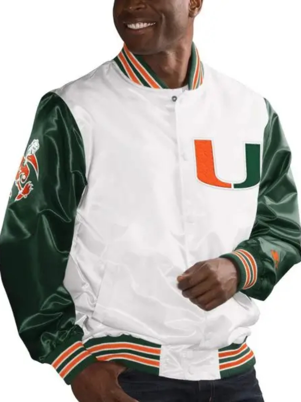 Miami Hurricanes Canes The Rookie Satin Jacket