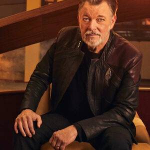 Star Trek Picard S03 Jonathan Frakes Leather Jacket