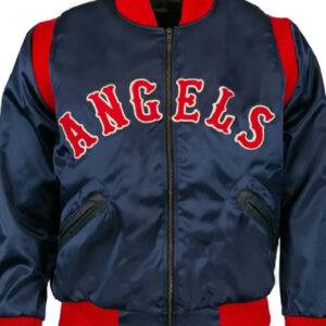 Angels 1961 Bomber Blue Satin Jacket