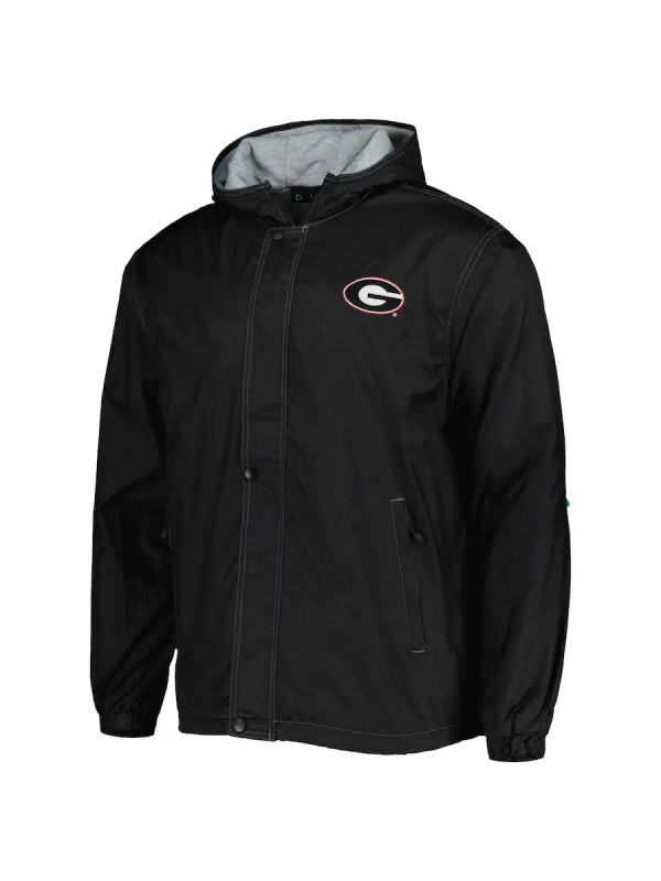 Georgia Bulldogs Anorak Black Cotton Jacket