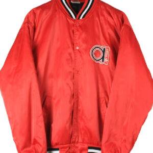 Vintage Adidas Red Bomber Satin Jacket