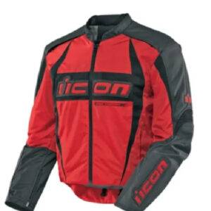 Icon Arc Performance Motorcycle's Red Jacket
