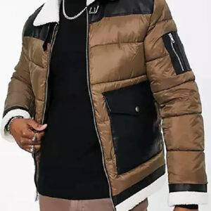 Law And Order Brent Antonello Brown Puffer Jacket