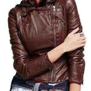 Manifest Melissa Roxburgh Brown Leather Jacket