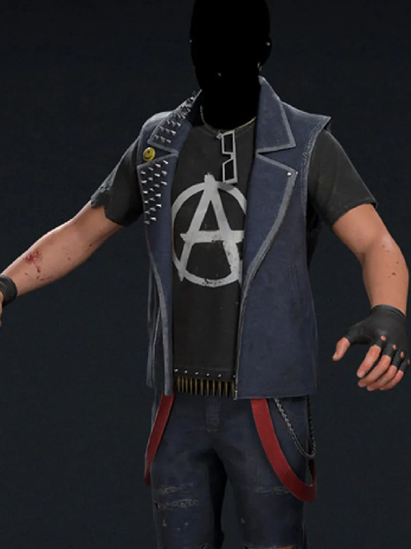 The Punk Rocker Call Of Duty Blue Denim Vest