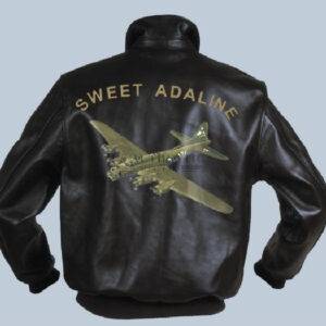 B 17 Sweet Adaline Nose Art Flight Jacket