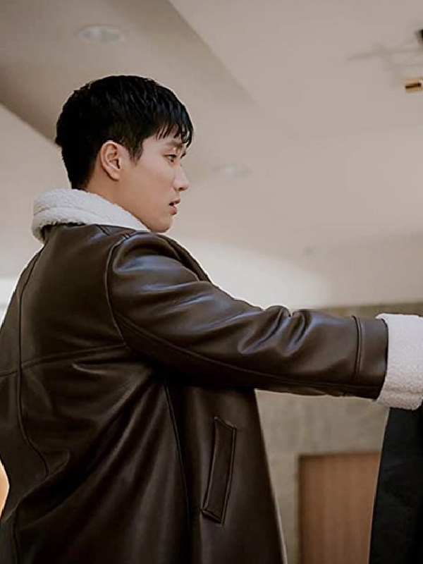 Ahn Bo-Hyun Itaewon Class Brown Leather Coat