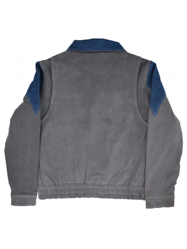 Back To The Future Marty Mcfly Grey and Blue Denim Jacket