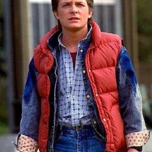 Back To The Future Marty Mcfly Puffer Vest