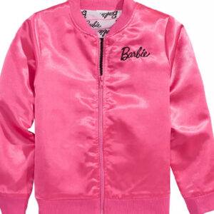 Barbie Big Girls Satin Bomber Jacket