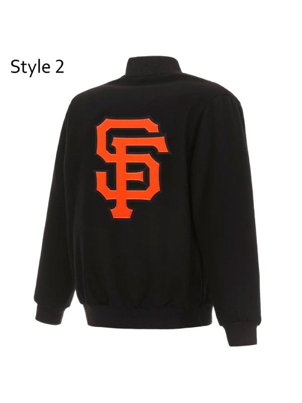 San Francisco Giants Varsity Black All Wool Jacket | Right Jackets