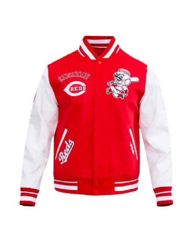 Cincinnati Reds Retro Classic Rib Varsity Jacket