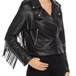 Days Of Our Lives Victoria Konefal Fringed Leather Jacket