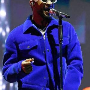 Dreamville Festival Usher Blue Wool Jacket
