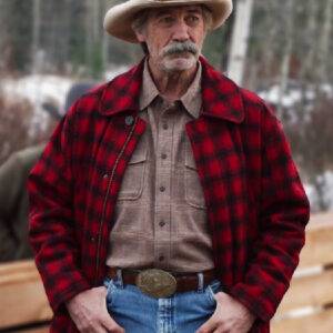 Heartland Tv Series Shaun Johnston Red Plaid Jacket