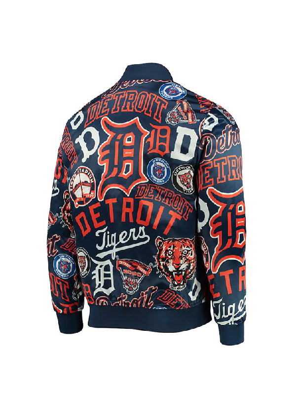Men Pro Standard Navy Detroit Tigers Printed Jacket