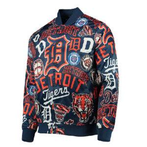 Men Pro Standard Navy Detroit Tigers Printed Jacket