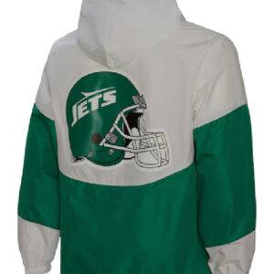 New York Jets Mitchell Ness Green Legacy Home Team Full Zip Windbreaker Jacket