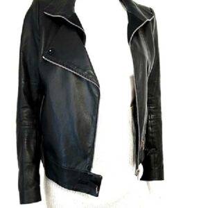 New York Swift Black Leather Jackets