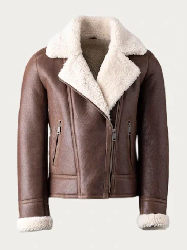RAF B3 Shearling Brown Leather Jacket