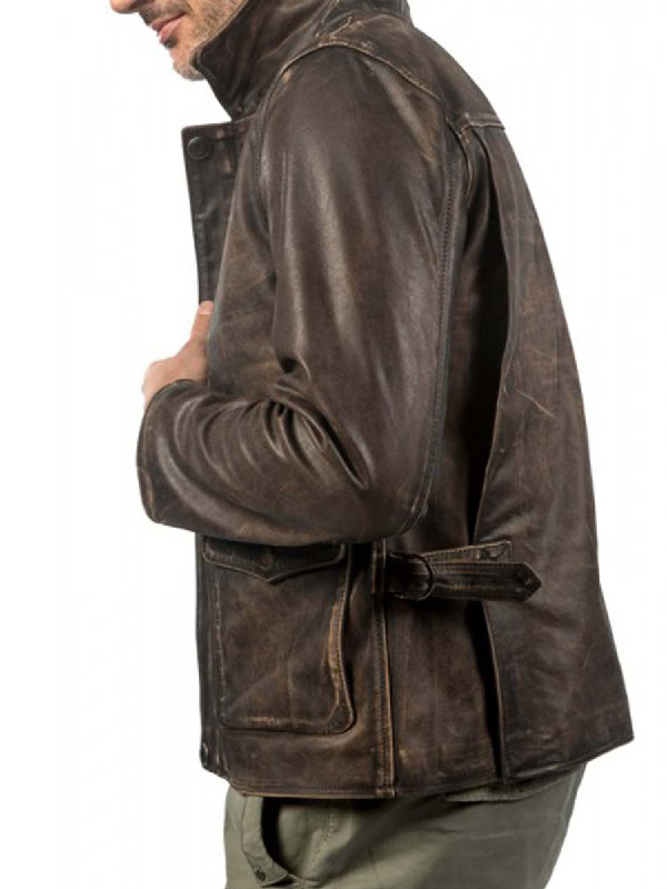 Raiders of The Lost Ark Indiana Jones Vintage Leather Brown Jacket