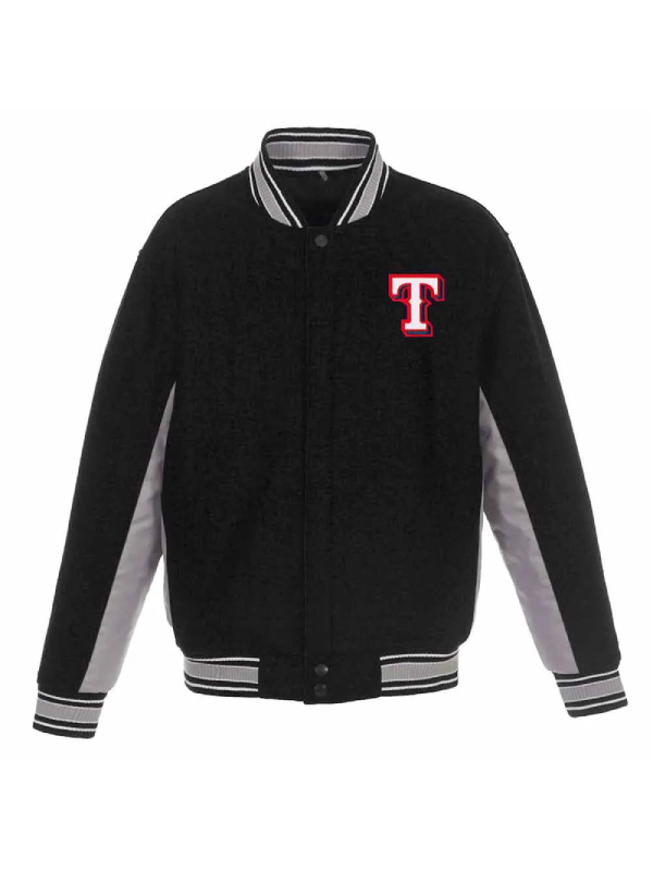 Texas Rangers Accent Varsity Royal Wool Jacket