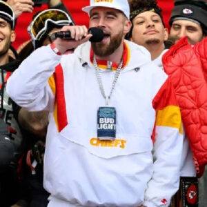Travis Kelce Super Bowl Parade Hooded Jacket