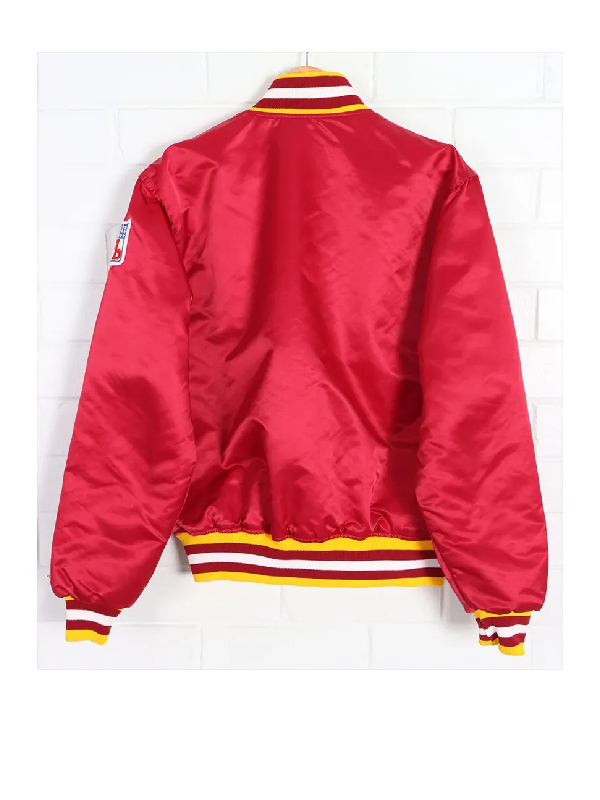 Washington Redskins 90s Bomber Red Satin Jacket