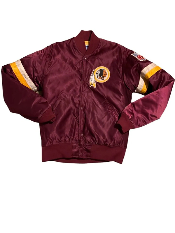 Washington Redskins Striped Burgundy Jacket
